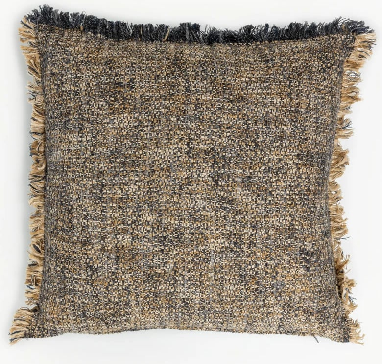 Jastëk dekorativ BLUING A, pambuk-viskozë, blu-bezhë, 50x50cm