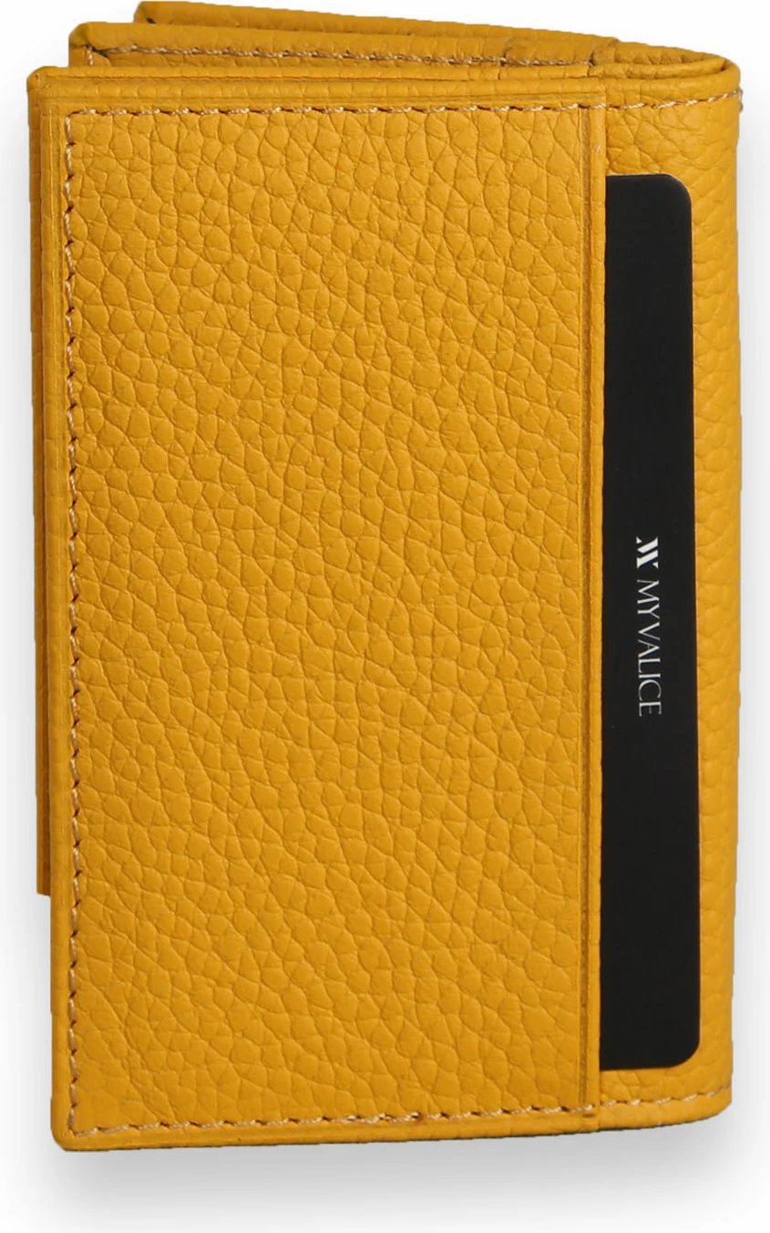 Portofol lëkure i verdhë Zoozie Bags, 4458