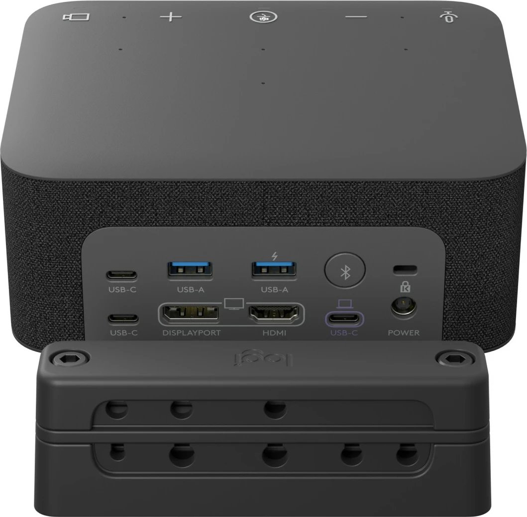Sistem video konferencimi Logitech Logi Dock Focus Room kit Teams, 4K Ultra HD, 90 fps, 5x, Grafit