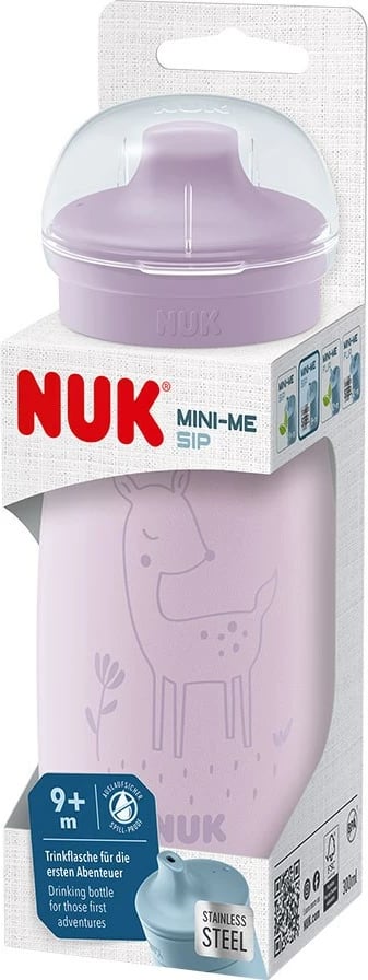 Shishe bebe NUK Mini-Me Sip inoks 300 ml vjollcë