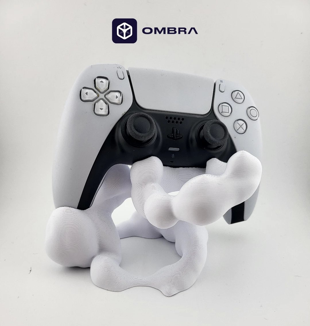 PS5 Controller Abstrakt Stand, e bardhë