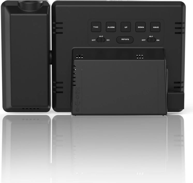 Orë alarmi digjitale Hama Plus Charge me projektor, e zezë