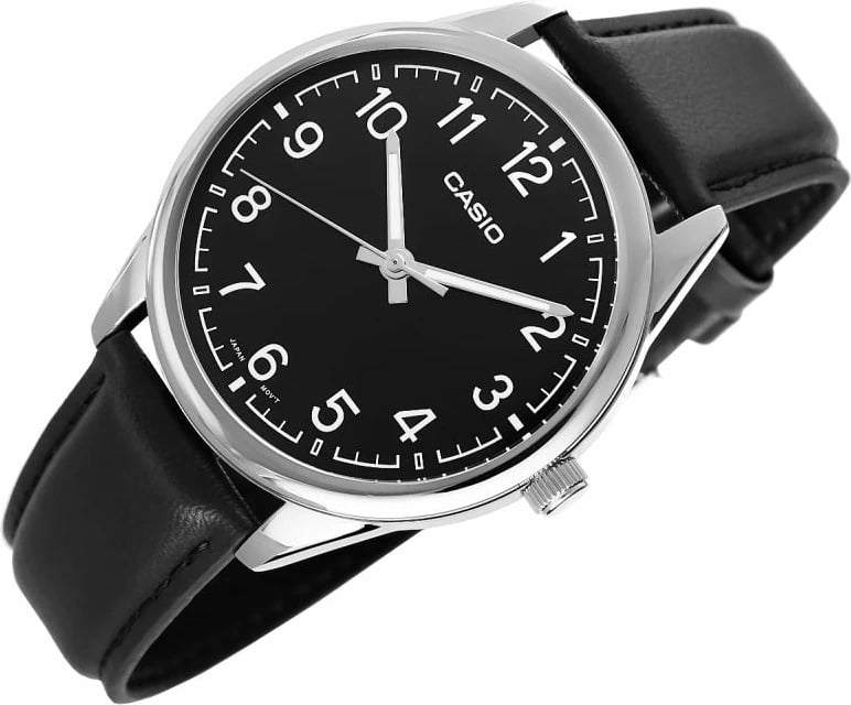 Orë dore për meshkuj Casio, e zezë