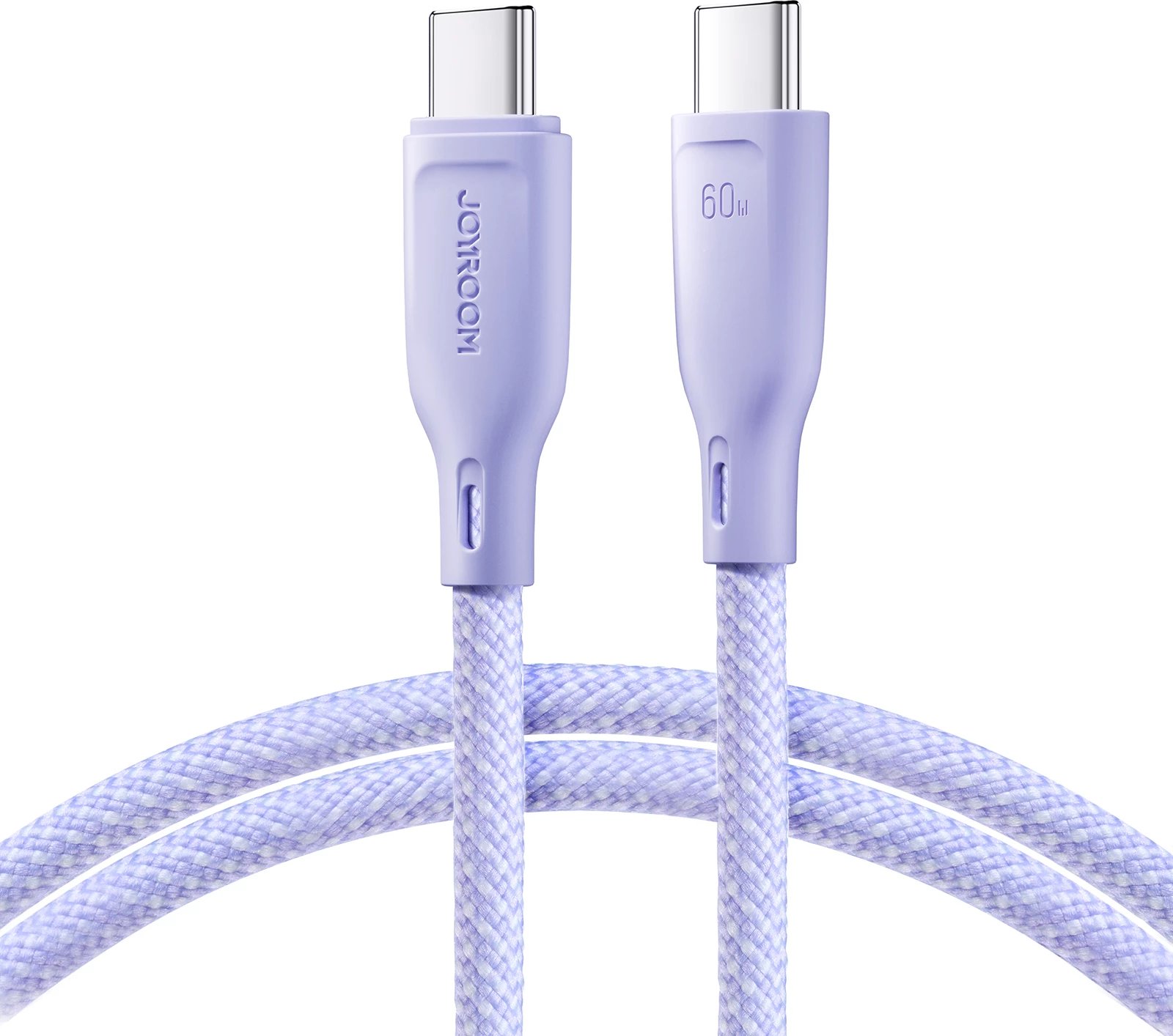 Kabllo USB-C në USB-C Joyroom Multi-Color Series S-A34, 1m, 60W, vjollcë