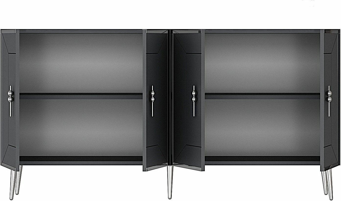 Konsol Skye Decor, Arno KB150, antracit, argjend