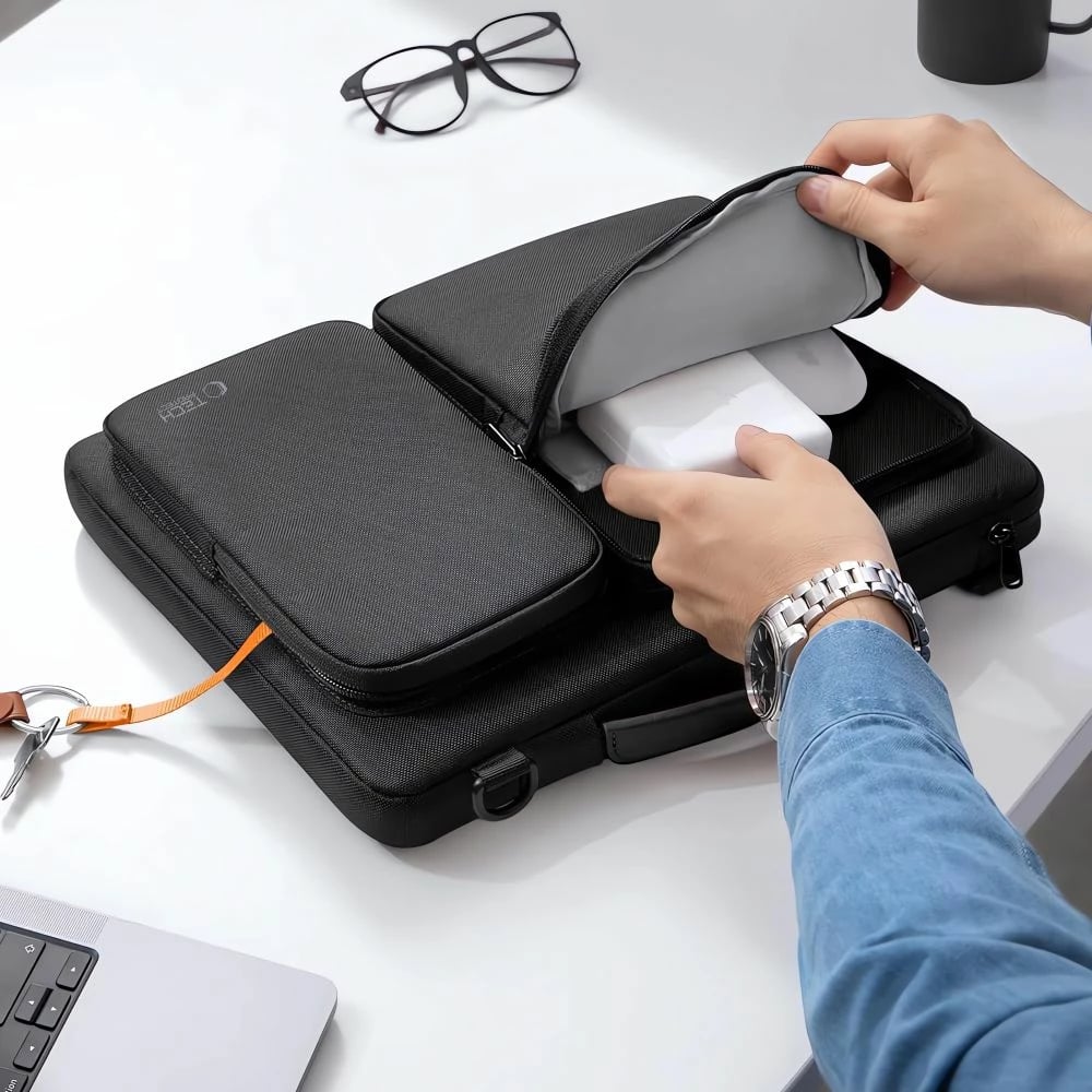 Çantë laptopi Tech-Protect Defender Bag 15-16, e zezë