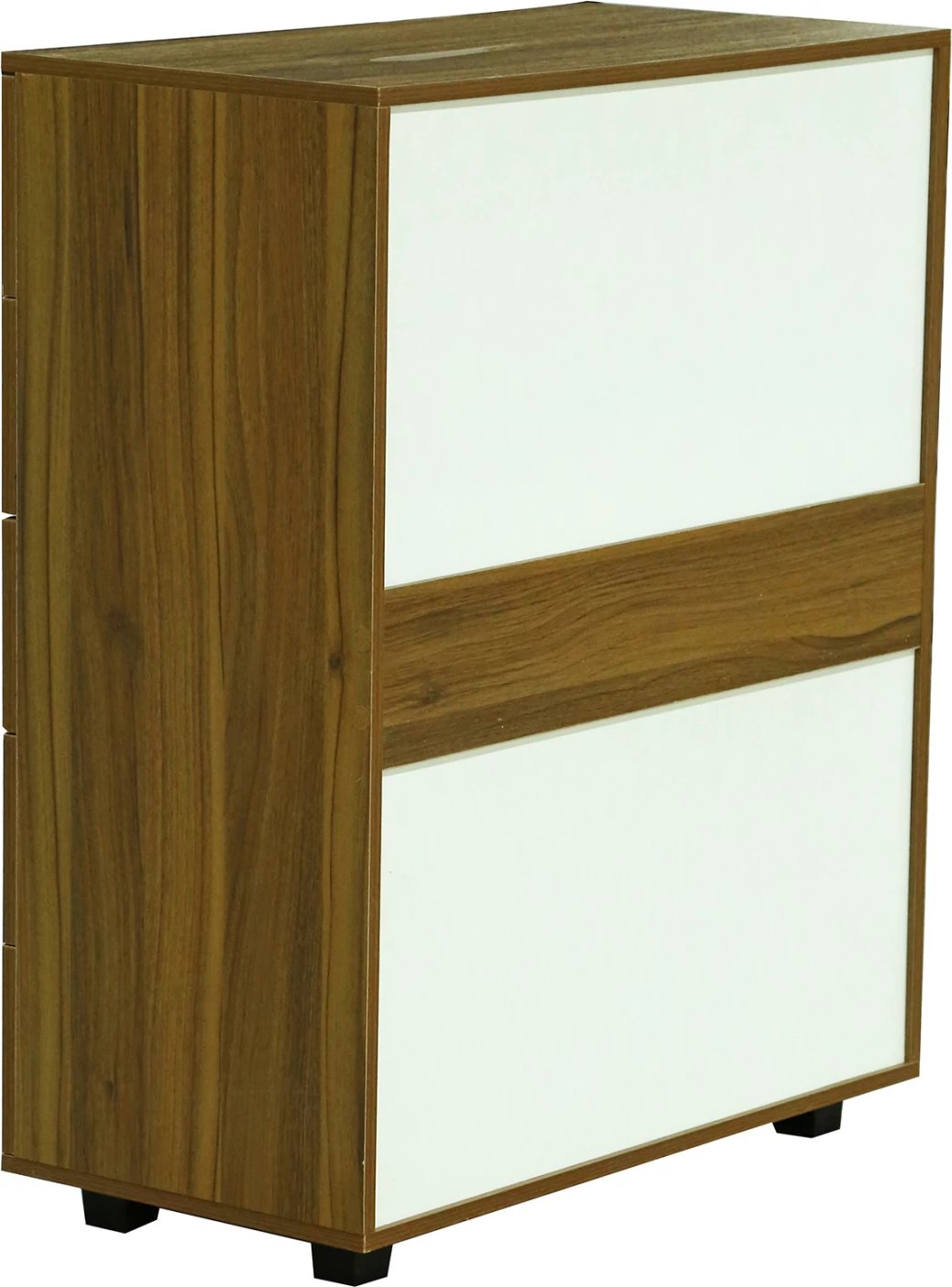 Komodinë me 5 sirtarë, ngjyrë arre, THORG FH8995.02, 80Χ40Χ100H cm