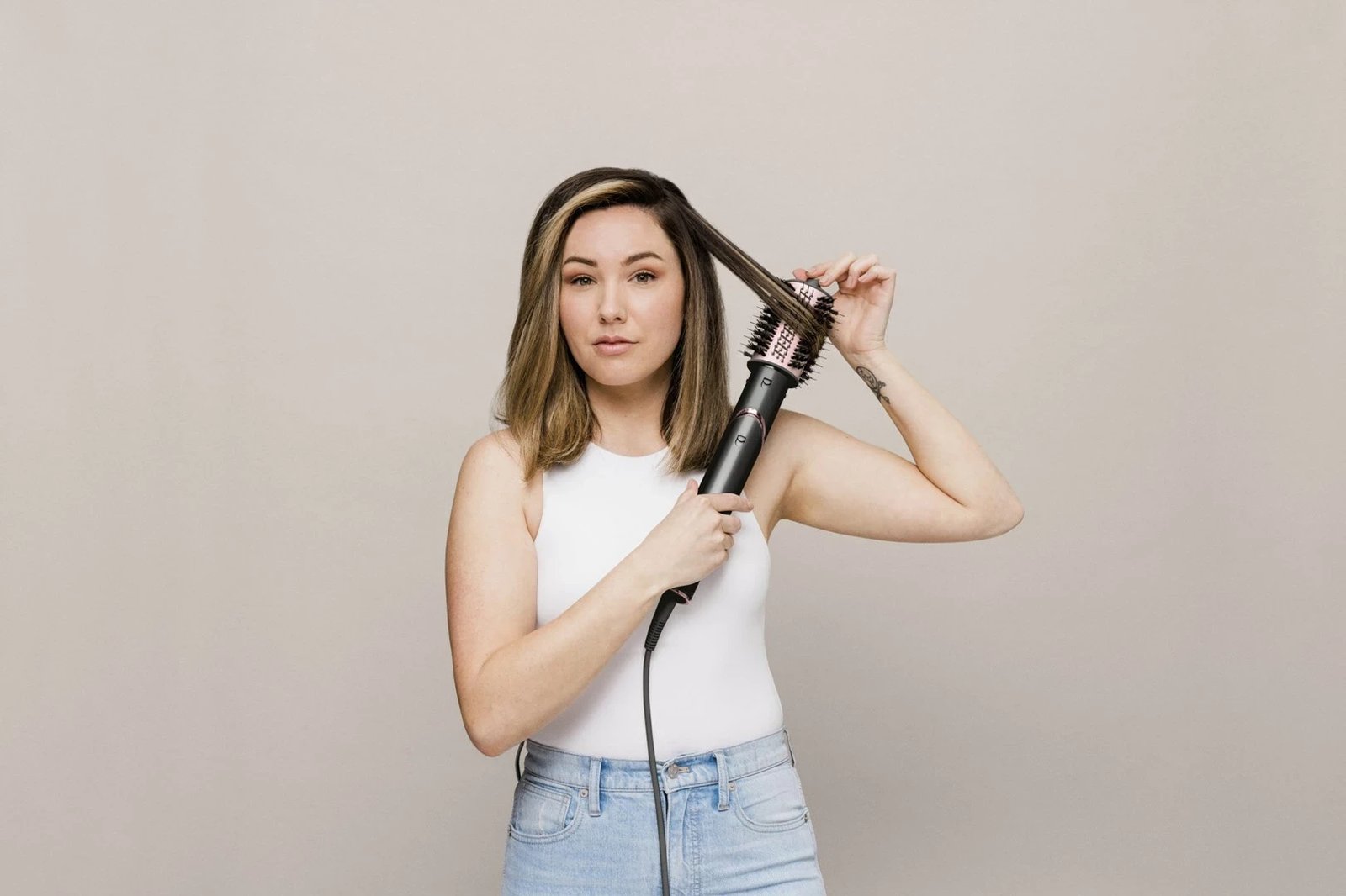 Stiluese për floke Multistyler Shark FlexStyle 5-in-1, 1400W, e zezë/ rozë