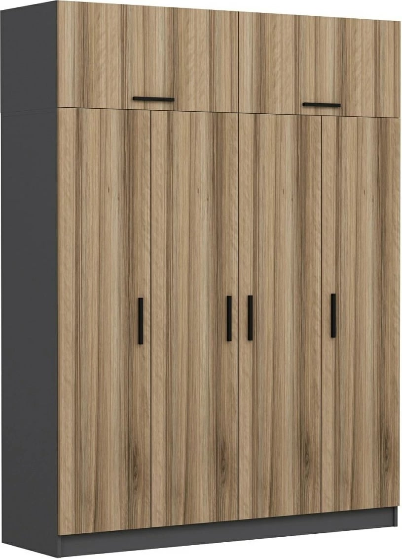 Dollap Skye Decor, ngjyrë dore, 180x235x52cm