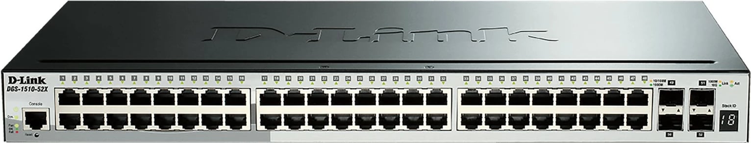 Switch D-Link DGS-1510-20/E, Managed, L2/L3, Gigabit Ethernet, Gri
