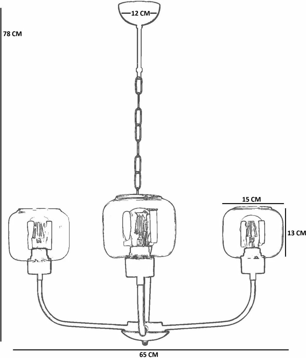 Llambadar Opviq, ngjyrë mjaltë dhe ari, 8984-3