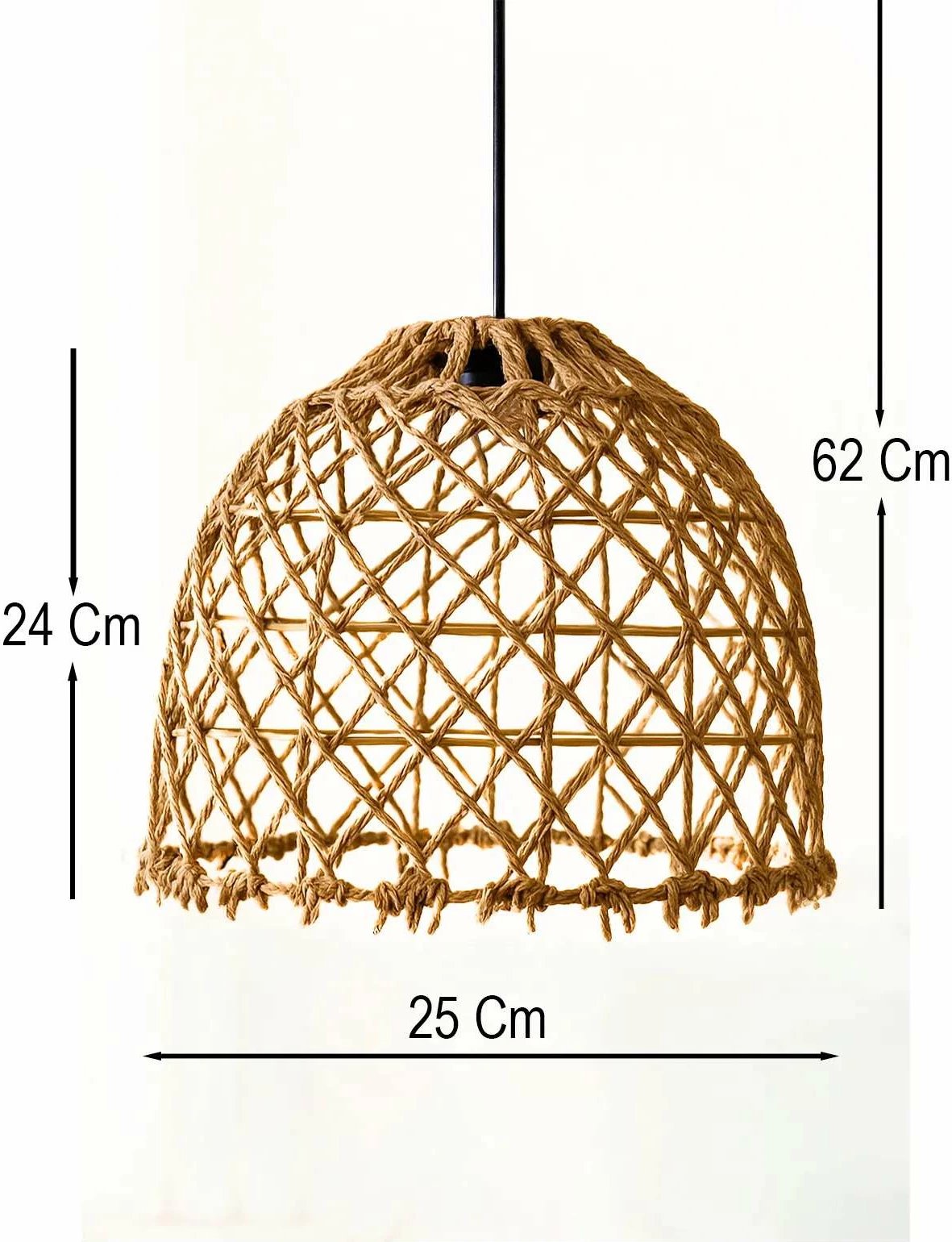 Llambë tavani Opviq, Aroha, makrame, ngjyrë bezhë Llambë tavani Opviq, Aroha, makrame, ngjyrë bezhë