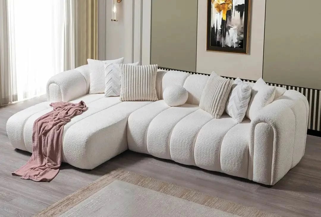 Këndore e bardhë Atelier del Sofa, N-Line, majtas