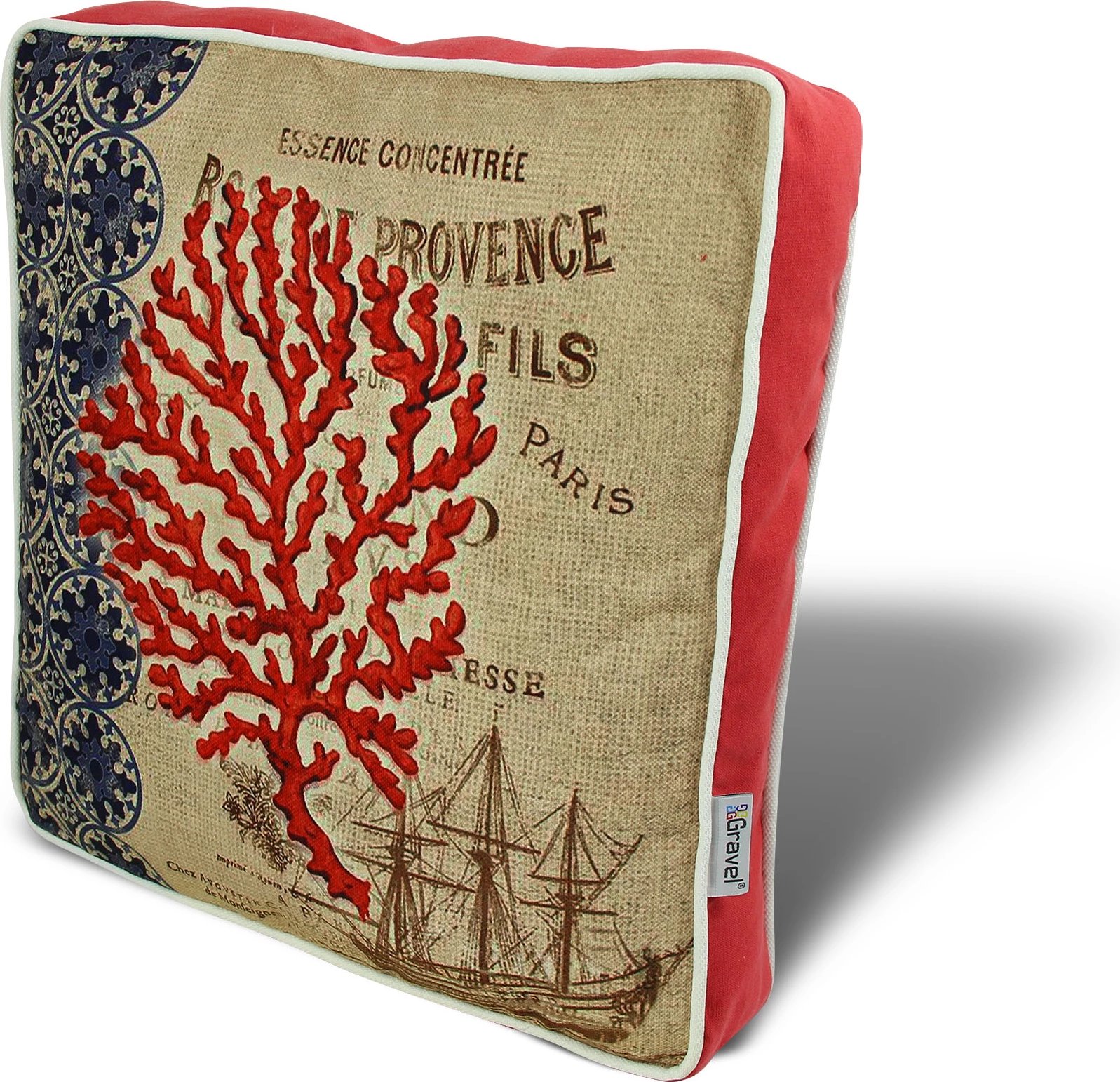 Jastëk dekorativ Aberto Design, shumëngjyrësh, YM1001, 42x42cm