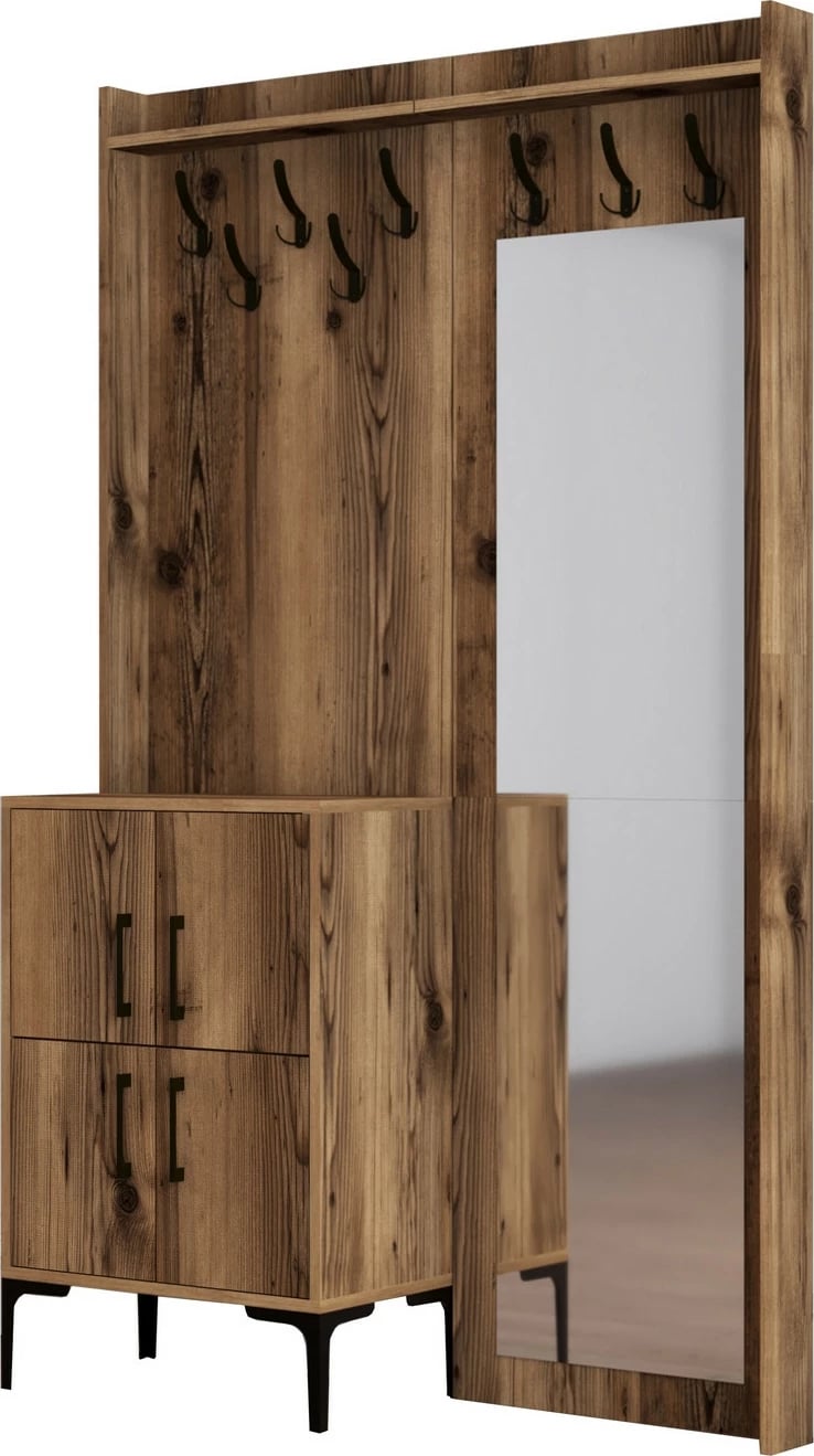 Stendë për korridor, ngjyrë arre, Berlin BC