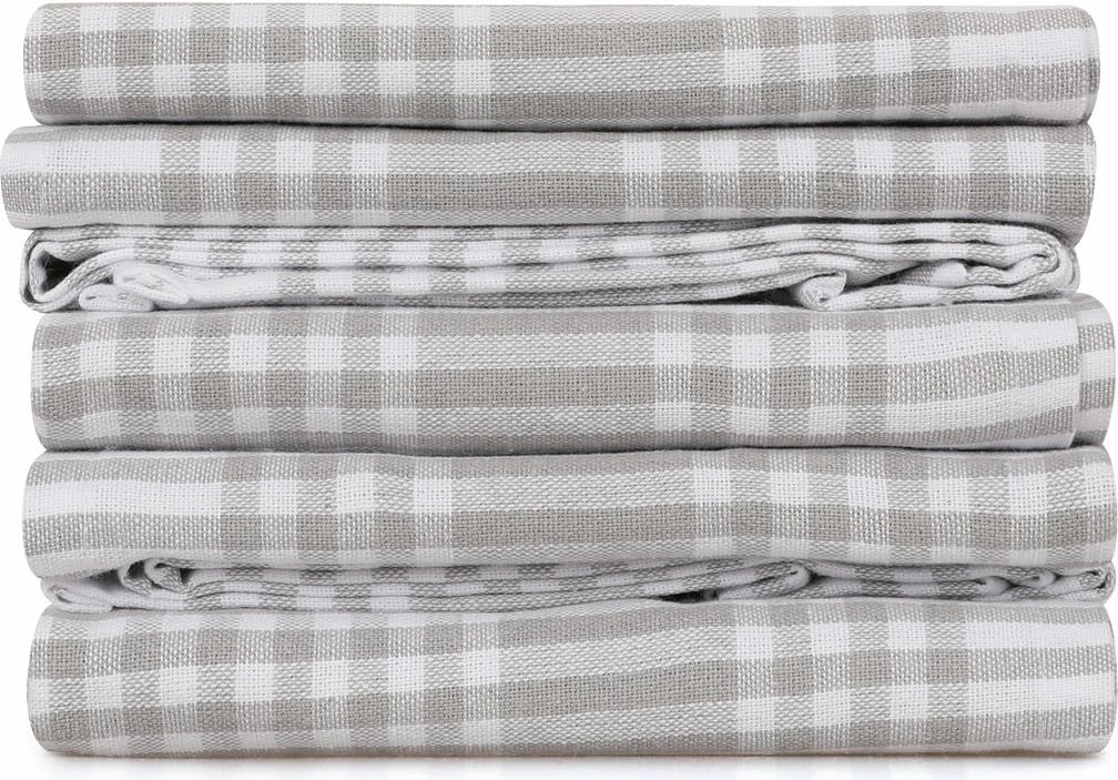 Set peshqirësh për larje (10 copë), Hermia, pötikareli, gri