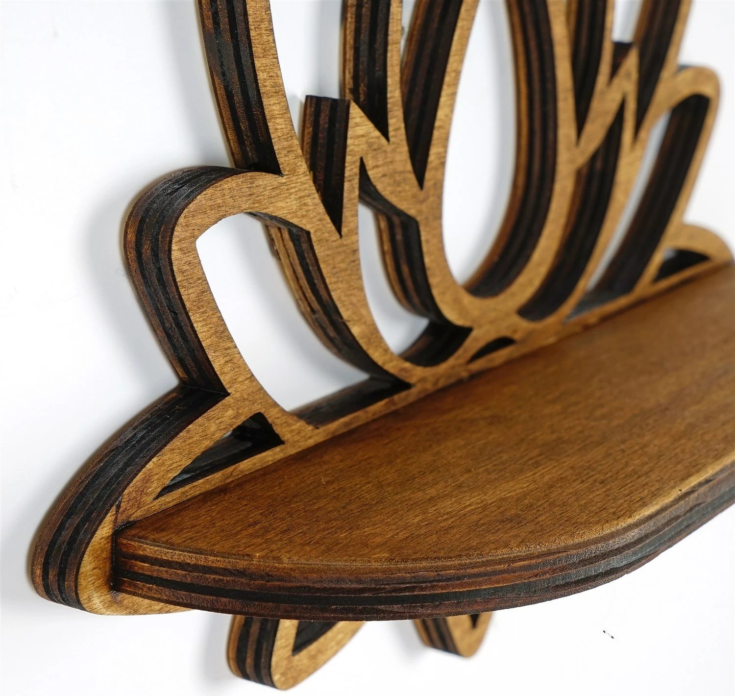 Raf muri Hanah Home, Raf264, ngjyrë arre, 33x26x10 cm