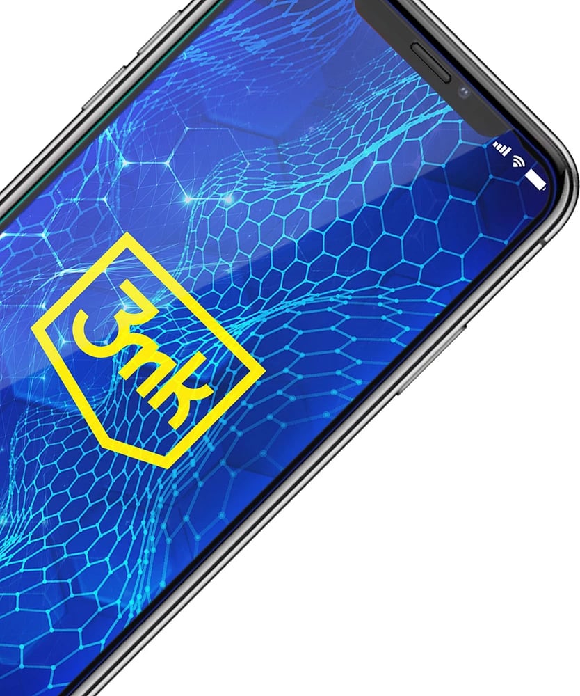 Xham mbrojtës 3mk HardGlass Max Lite për iPhone X, i zi