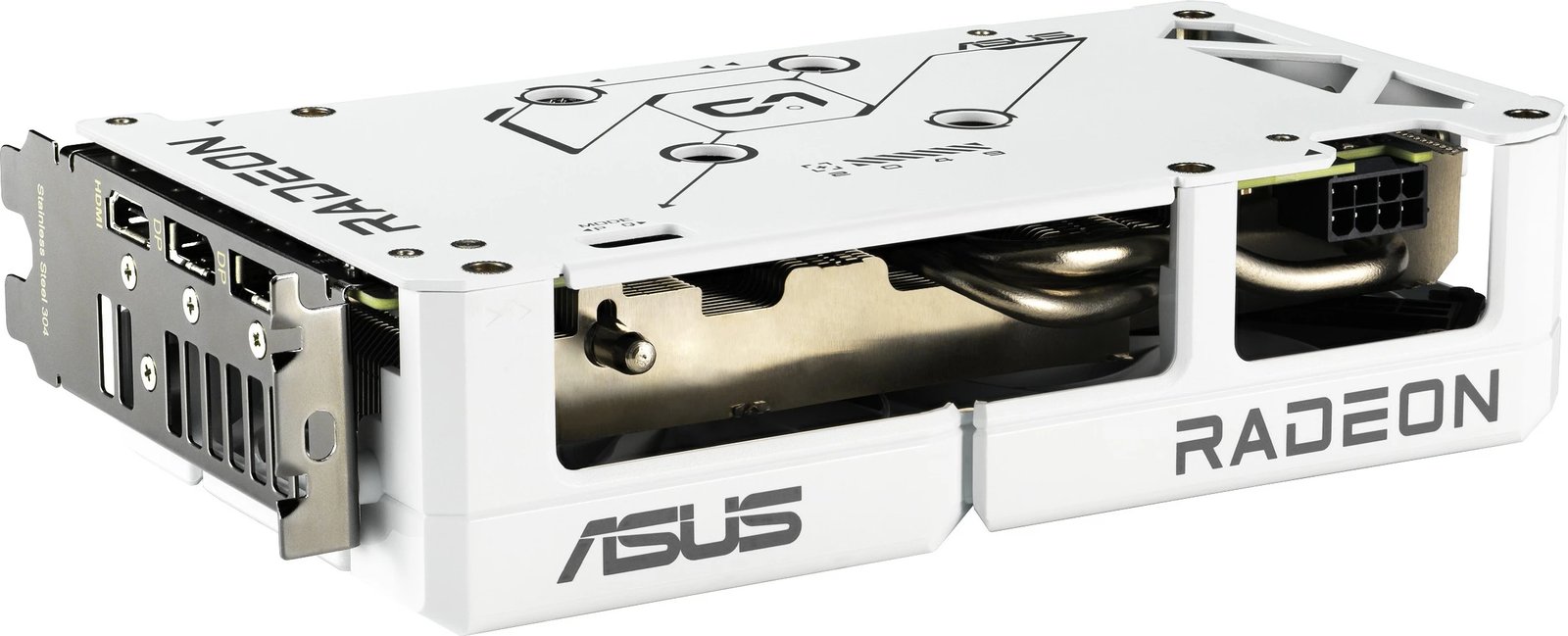 Kartelë grafike ASUS RX 9060 XT DUAL 16GB GDDR6 e bardhë