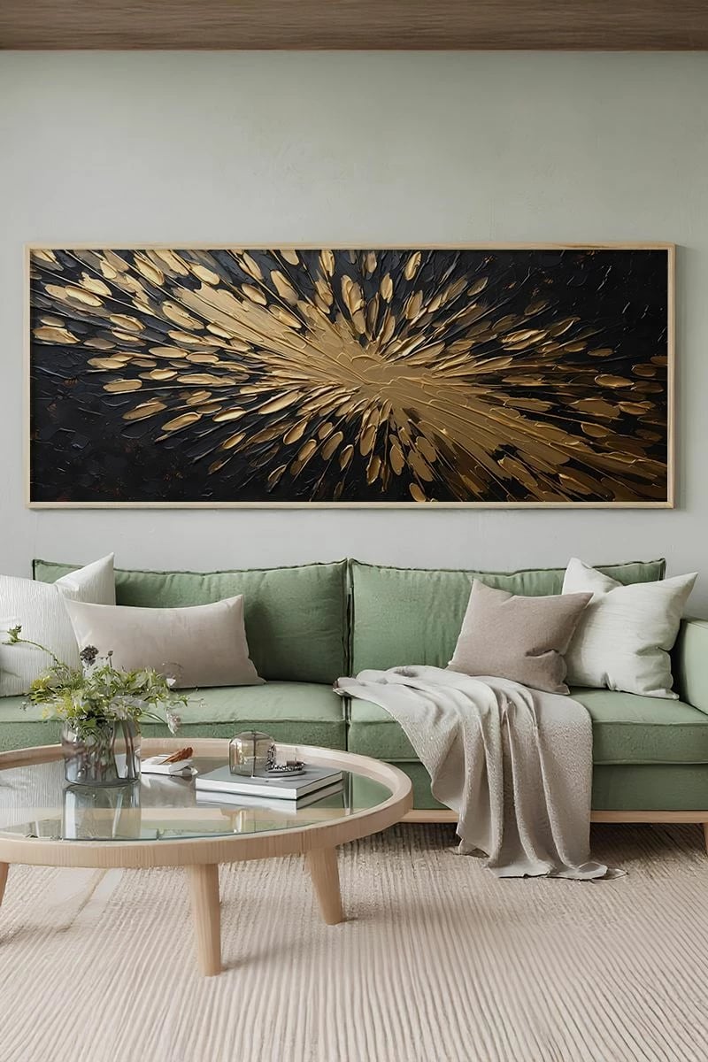 Pikturë dekorative me kornizë, Wallity, Artsmdfyty20-3370, shumëngjyrëshe, 33x70cm