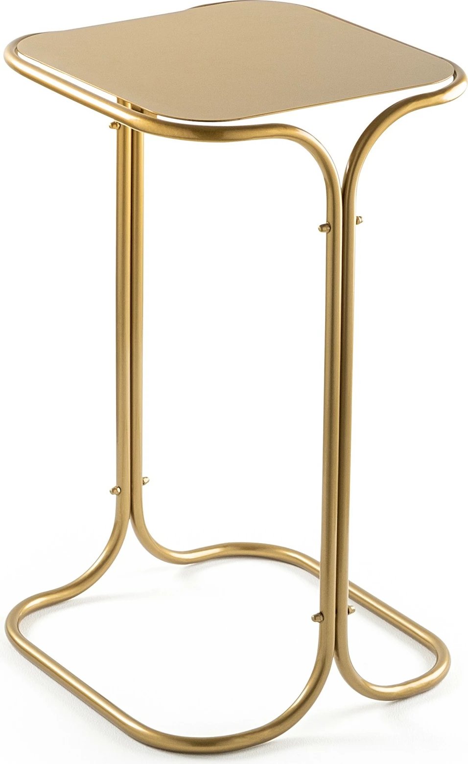 Tavolinë kafeje metalike, ngjyrë ari, Hanah Home, SHB-001-B