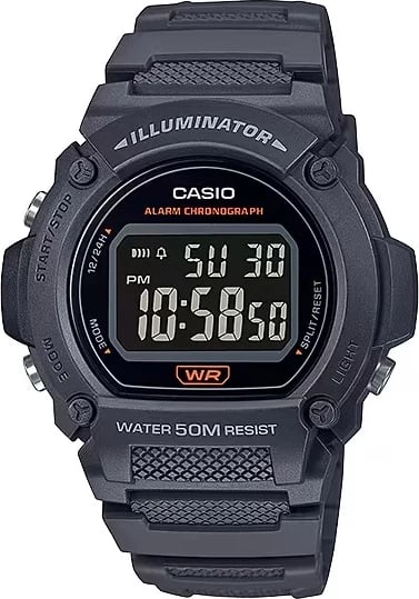 Orë dore Casio Timeless Collection Sport Illuminator për meshkuj, e zezë