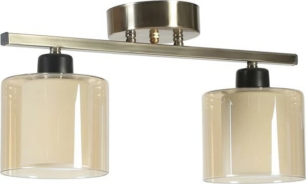 Llambë tavani Opviq, Yeni Nomi 2 Li, krom mat, gotë ngjyrë amber Llambë tavani Opviq, Yeni Nomi 2 Li, krom mat, gotë ngjyrë amber