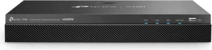 NVR TP-Link VIGI NVR2008H-8MP, 8MP, PoE, HDMI, e zezë