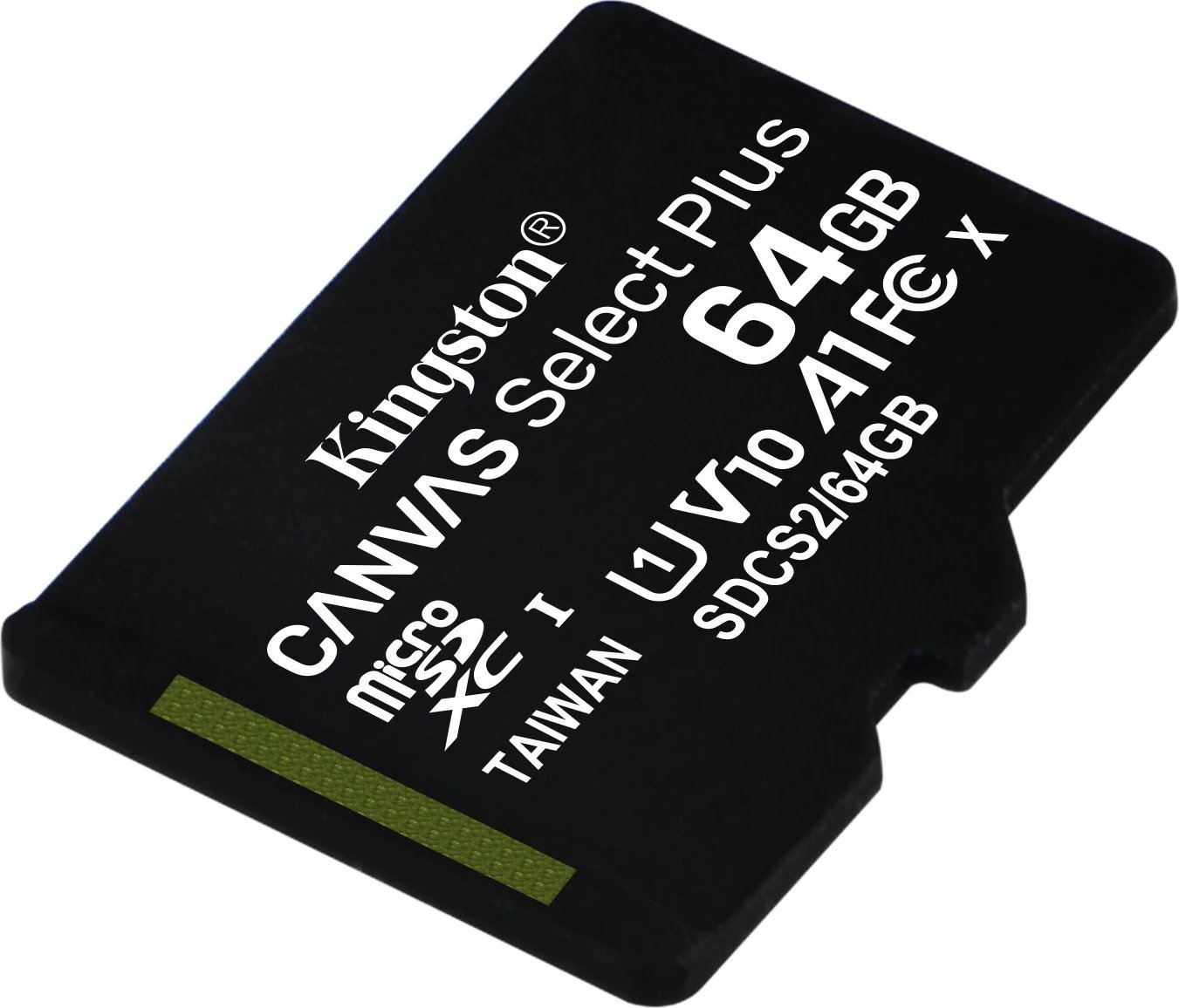 Kartelë microSDXC Kingston 64GB Canvas Select Plus, 100 MB/s, e zezë