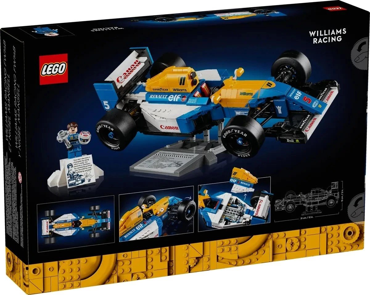 Set LEGO ICONS Williams Racing FW14B & Nigel Mansell, 10353, 799 pjesë