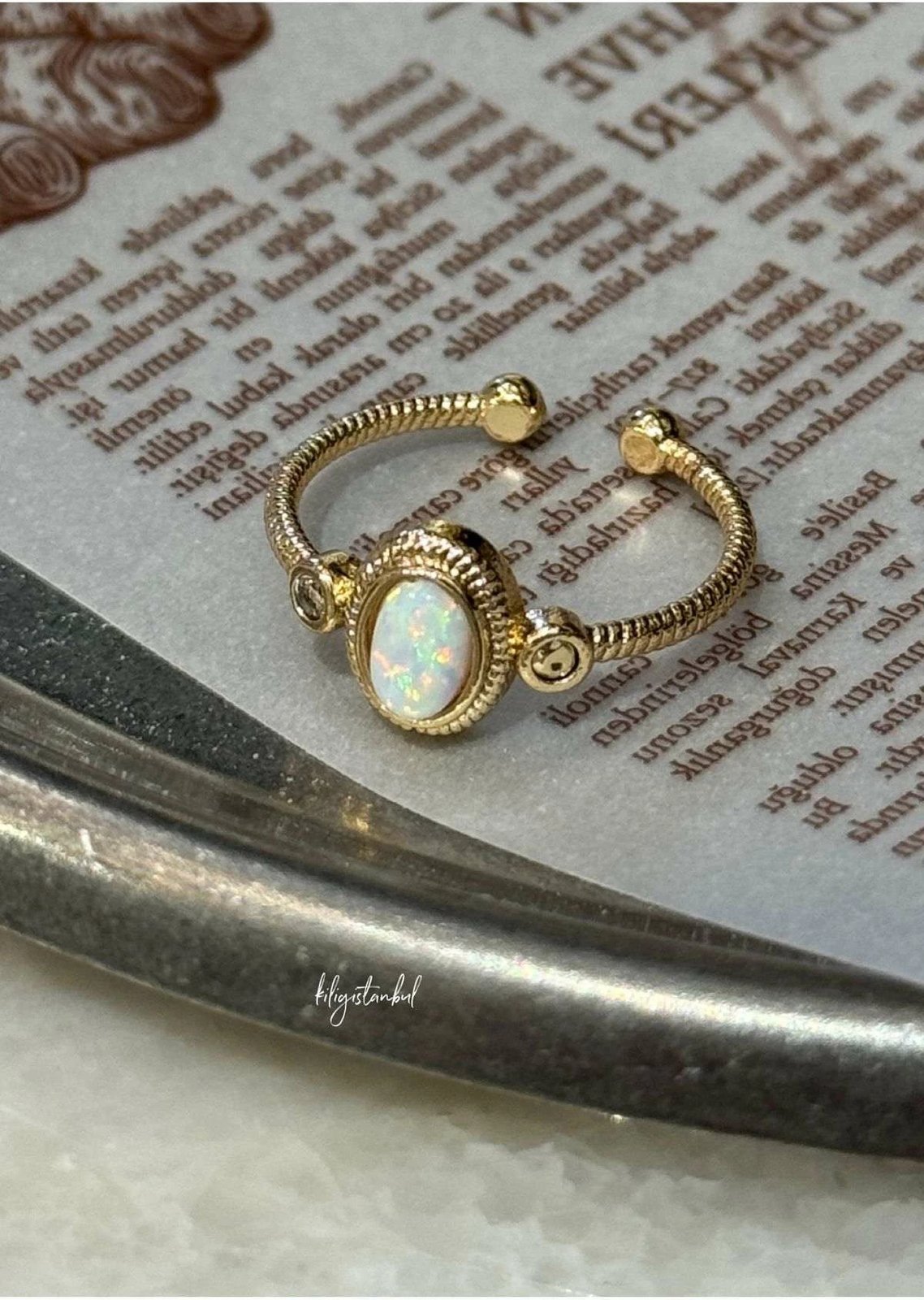 Unazë prej bronzi, ngjyrë ari, Jumeon, KPEGMSA14719