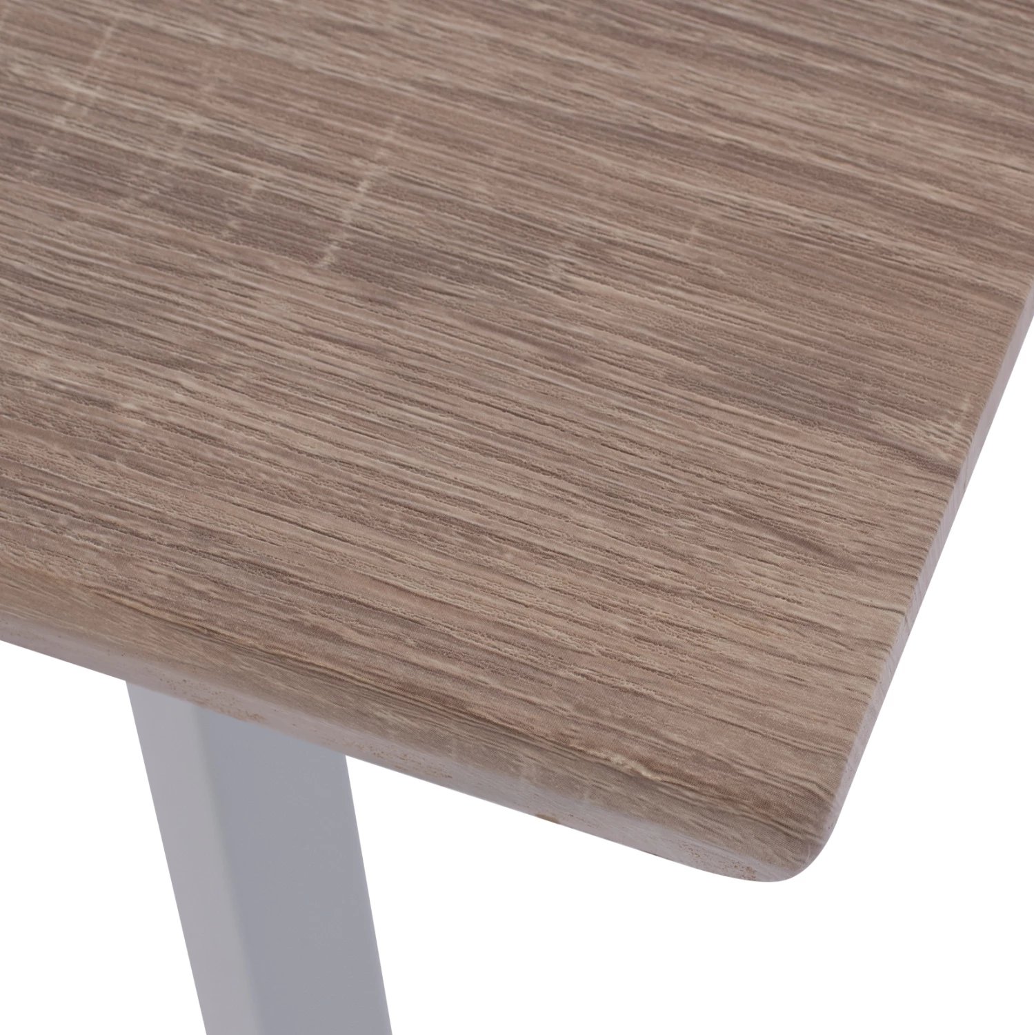 Tavolinë ngrënieje OFIRA, 140x80, ngjyrë sonama, këmbë të bardha, FH8374.02