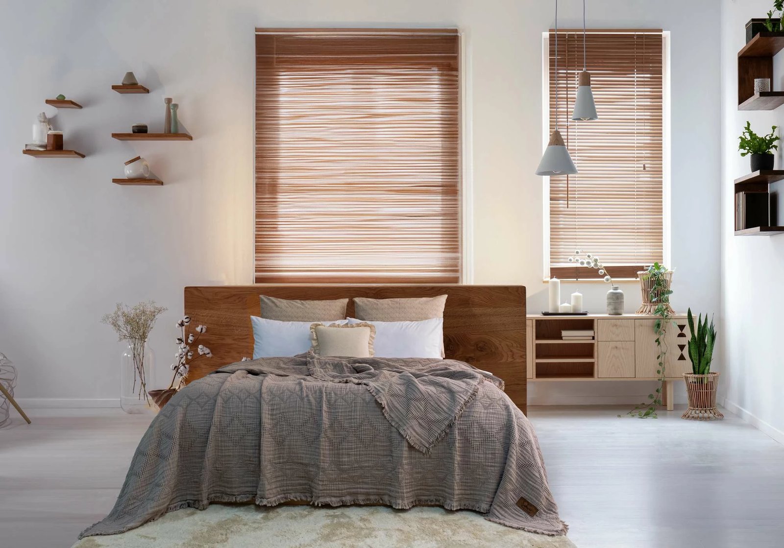 Mbulesë krevati dopio, ngjyrë mink, L'essentiel, Oscar