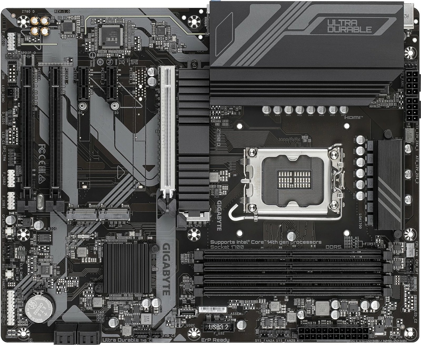 Pllakë amë Gigabyte GA-Z790 D, Socket 1700, Ultra Durable, e zezë