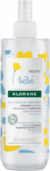 Ujë i parfumuar për fëmijë Klorane Bébé, 500ml