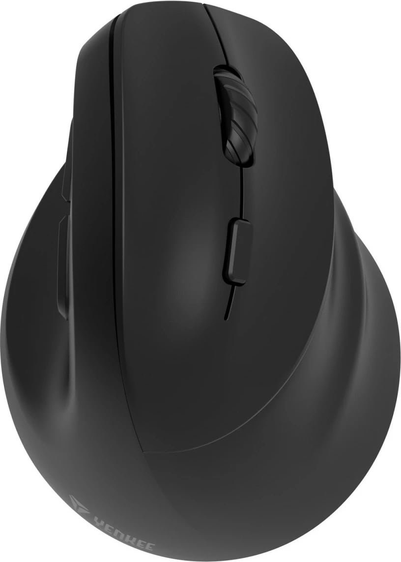 Maus ergonomik pa tela YENKEE YMS 5060, për dorën e djathtë, 2400 DPI, i zi