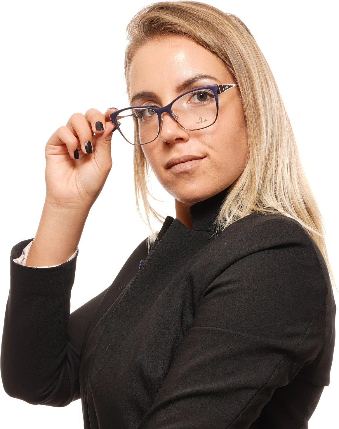 Korniza optike për femra Omega,të kaltërta