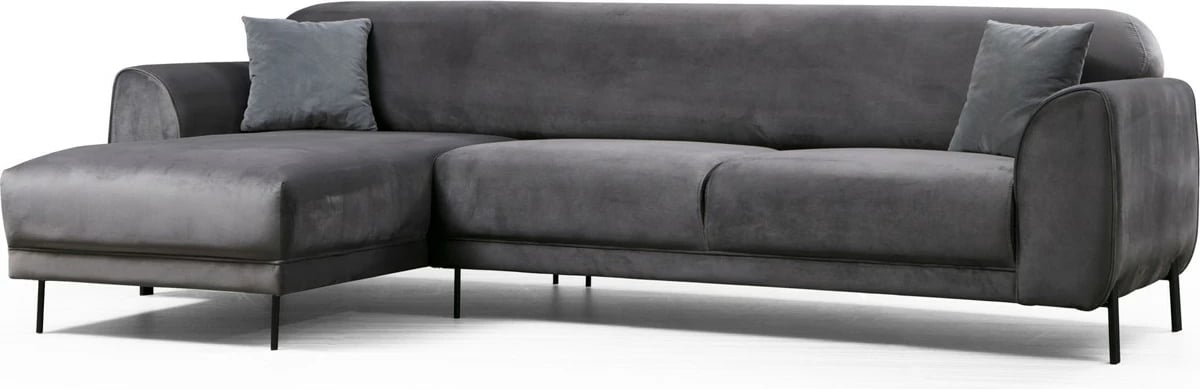 Kënd divan-krevat Atelier del Sofa, këndi majtas, anthracite