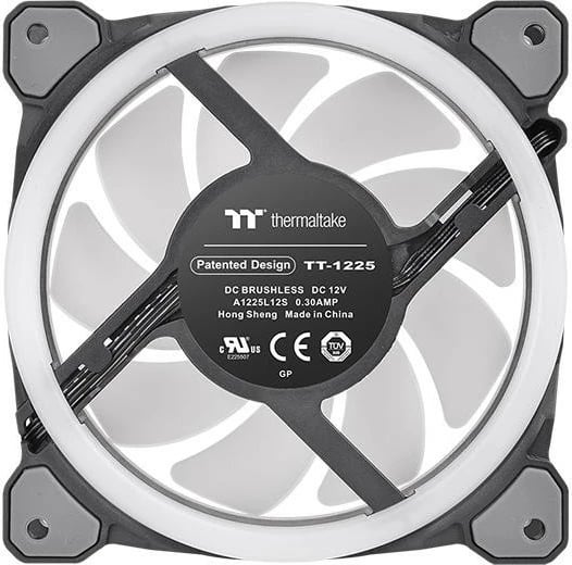 Ventilatorë RGB për kasë Thermaltake Riing Trio 12, set 3x120mm, 500-1400 RPM, RGB