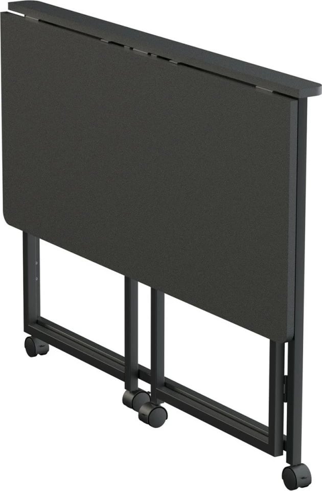 Tavolinë pune palosëse mobile, Maclean MC-1250 B, 100x50 cm, ngarkesë max 50 kg, e zezë