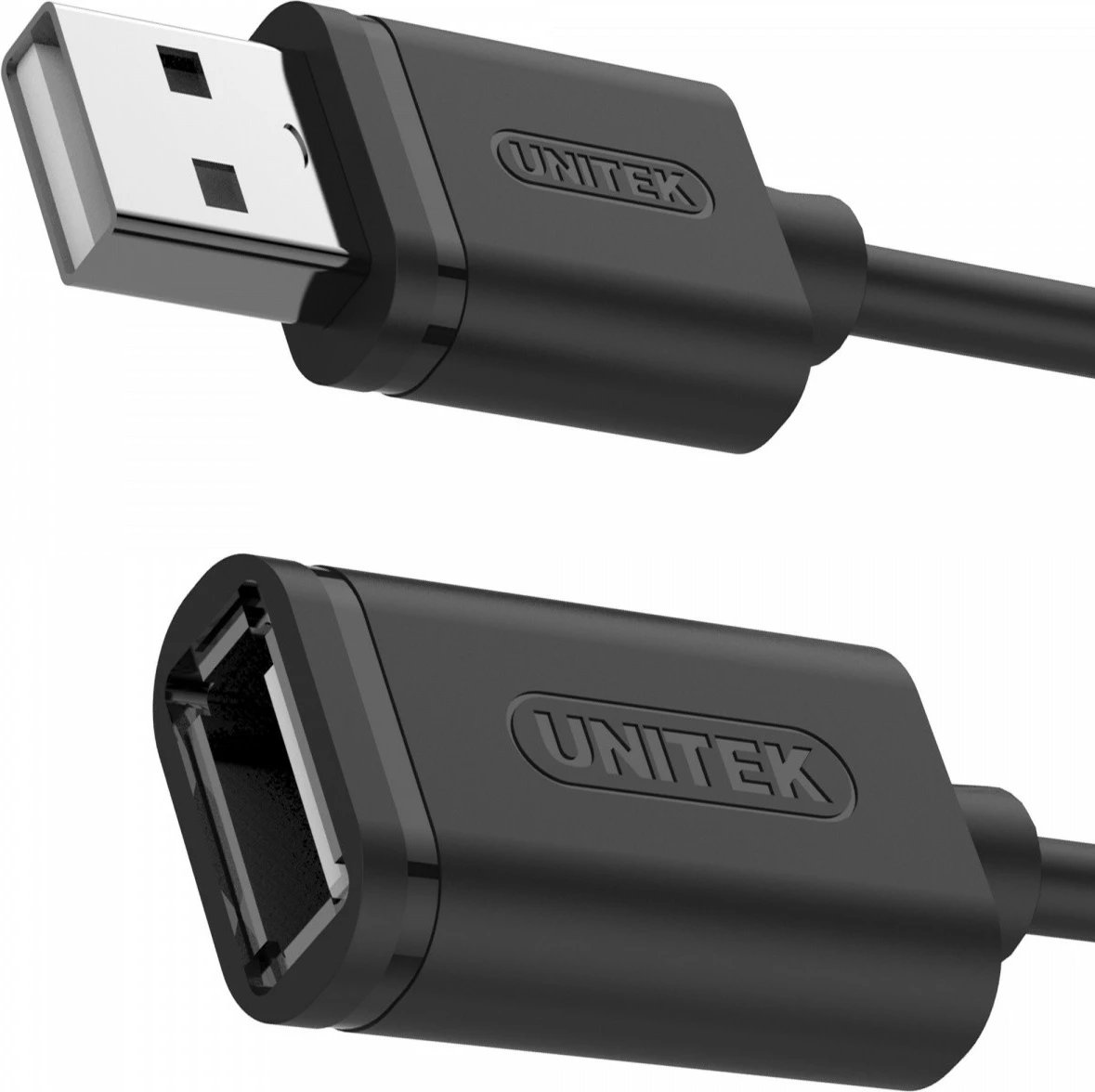 Kabllo zgjatues USB 2.0, Unitek Y-C428GBK, 1 m, USB-A mashkull në USB-A femër, e zezë