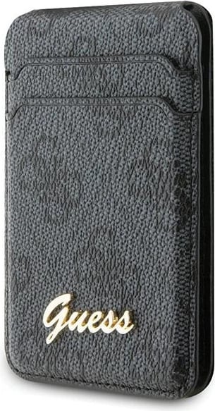 Mbështjellës Guess GUWMSHG4SHK me vend për kartela dhe MagSafe, i zi