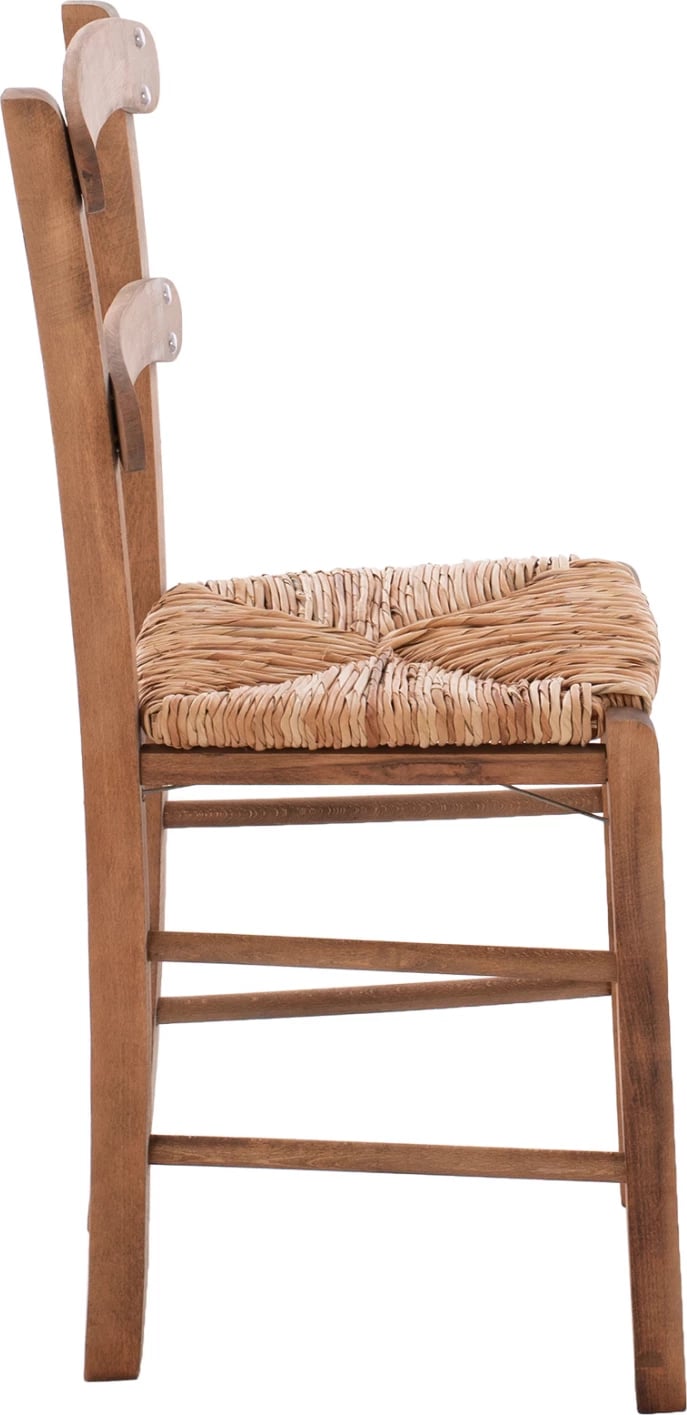 Karrige tradicionale me kashtë, ngjyrë arre, FH10370.01