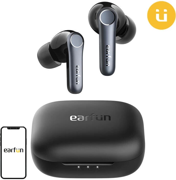 Kufje TWS EarFun Air Pro 4, ANC, të zeza