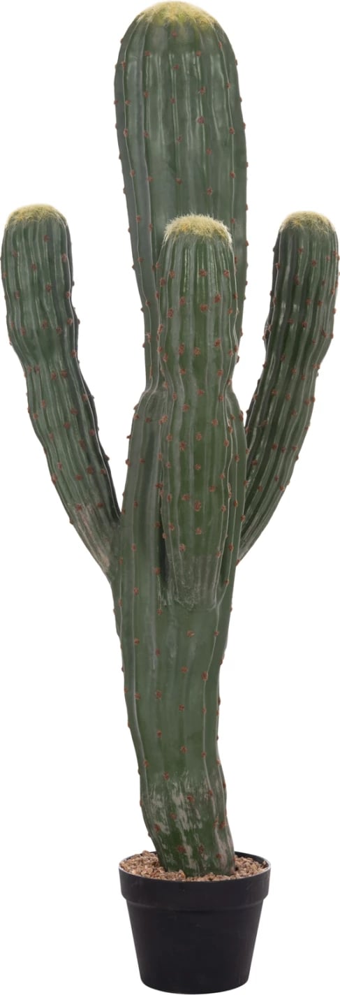 Bimë dekorative sintetike në vazo, lloj kaktusi, FH4746, 17.5x42x113cm