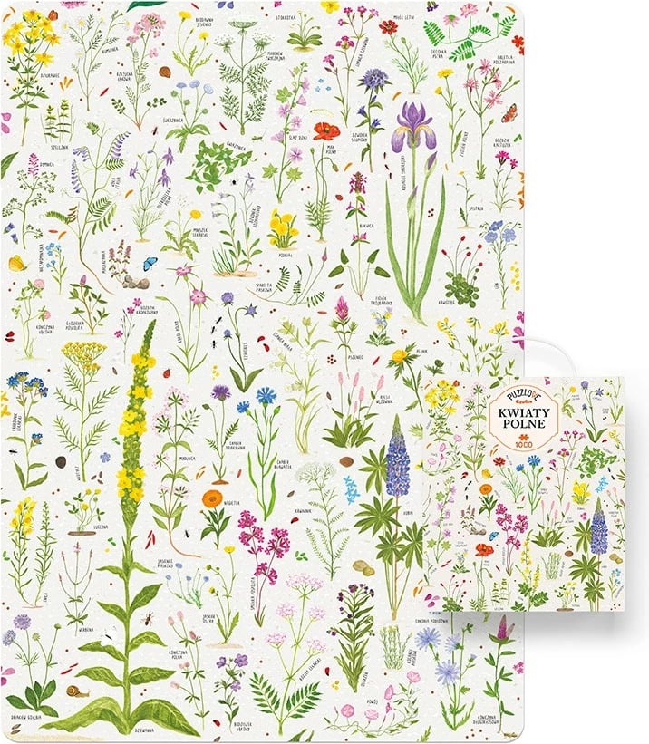 Puzzle CzuCzu Puzzlove Wildflowers, 1000 pjesë, karton
