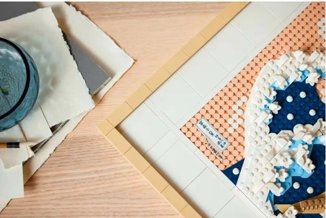 Set ndërtimi LEGO Art 31208 The Great Wave, 1810 pjesë, për të rritur