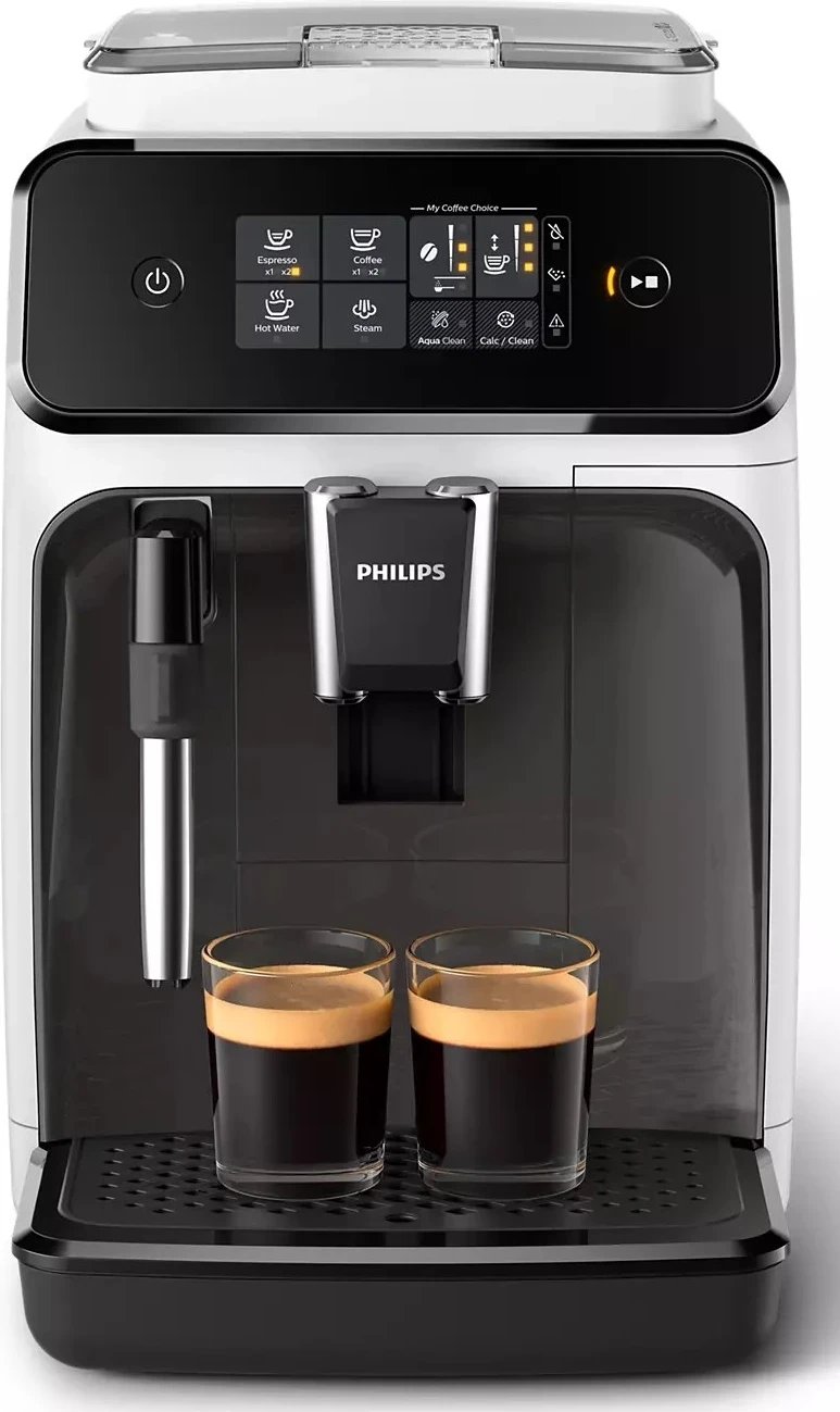 Makina për Espresso Philips Series 1200, EP1223/00, me bluarës qeramik - Bardhë e Zi