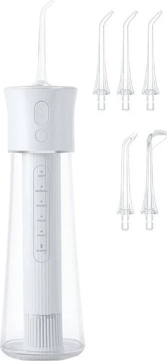 Irigator dhëmbësh FairyWill F30, 300 ml, 5 nivele intensiteti, IPX7, bardhë