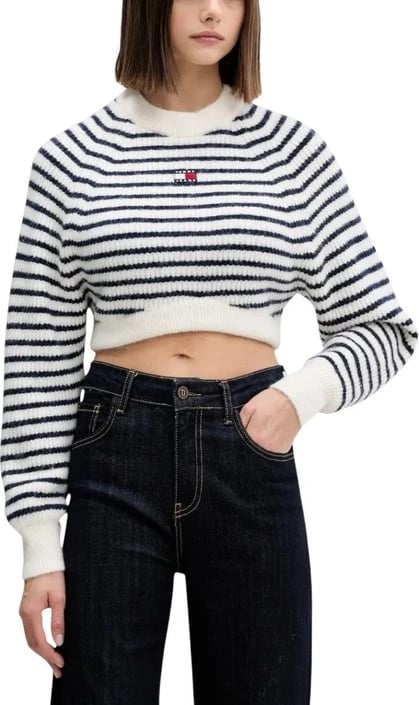 Xhemper femra Tommy Hilfiger Jeans i bardhë